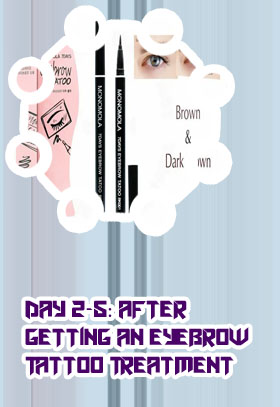 7 days tattoo eyebrow