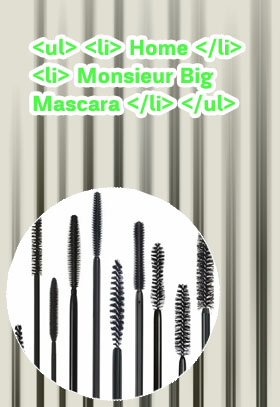 Big mascara brush