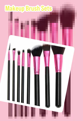 Black makeup brushes