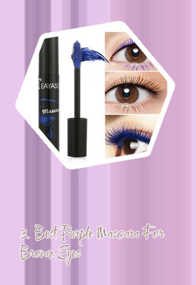 Blue and purple mascara