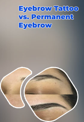 Eyebrow semi permanent makeup