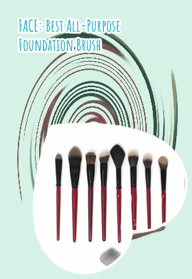 Foundation brush target