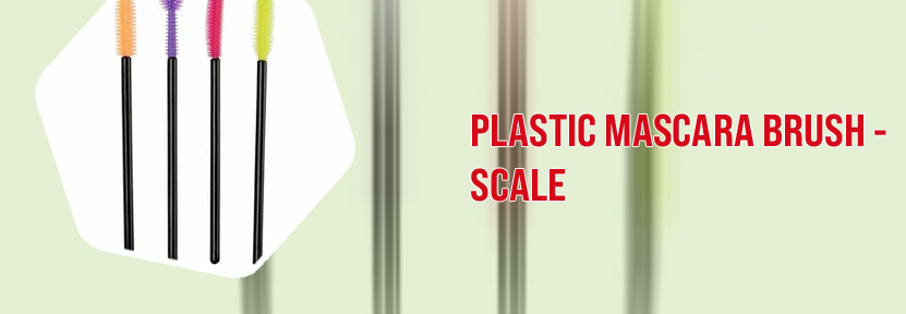 Plastic mascara wands