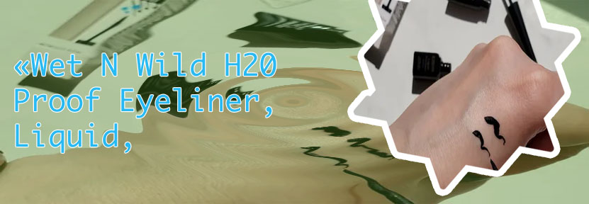 Wet n wild h2o proof felt tip liquid eyeliner black